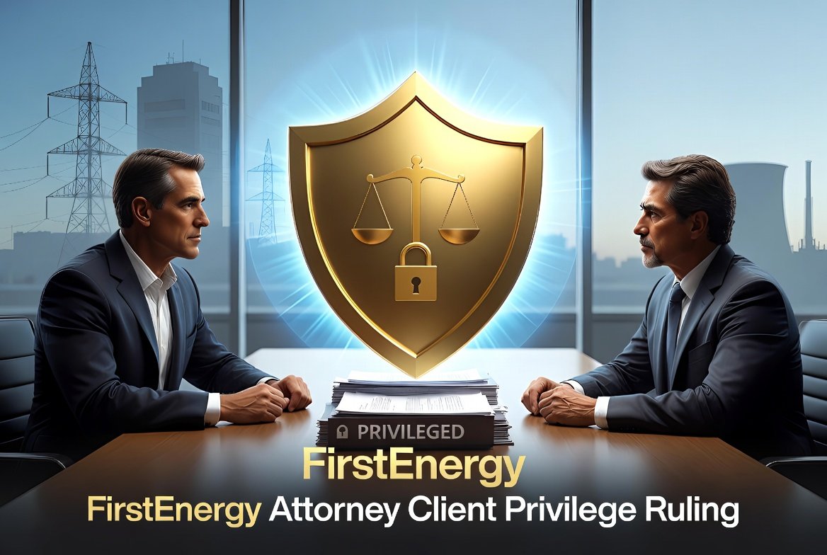 FirstEnergy Attorney Client Privilege Ruling